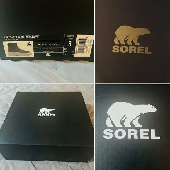 SOREL CARIBOU X Waterproof Platform Chelsea Ankle Boot Rain Snow 8 M NIB