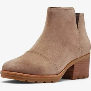 Sorel Cate Cutout Beige Suede Bootie Size 8