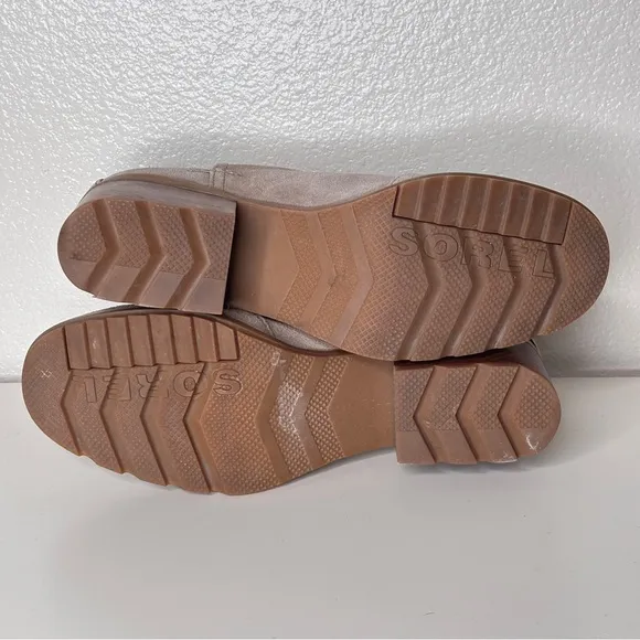 Sorel Cate Cutout Beige Suede Bootie Size 8