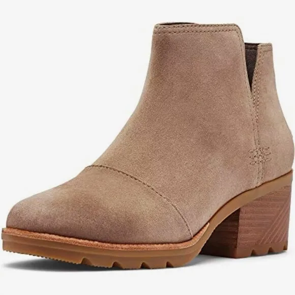 Sorel Cate Cutout Beige Suede Bootie Size 8