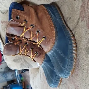 Sorel Cheyanne Leather Duck Boots Size 7