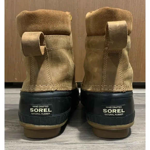 Sorel Cheyanne Men's 9 Waterproof Leather Rubber Insulated Lace Up Duck Boots