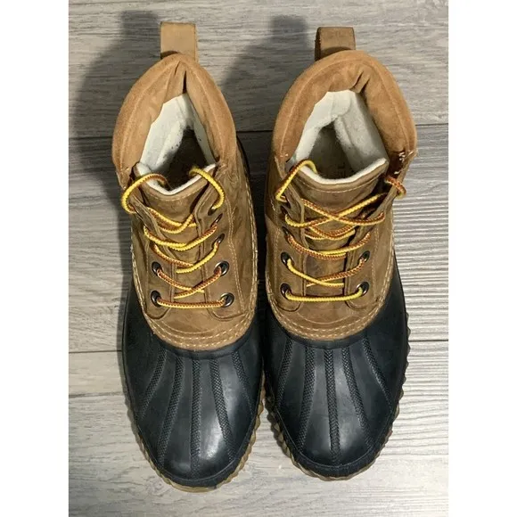 Sorel Cheyanne Men's 9 Waterproof Leather Rubber Insulated Lace Up Duck Boots