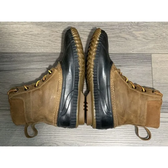 Sorel Cheyanne Men's 9 Waterproof Leather Rubber Insulated Lace Up Duck Boots