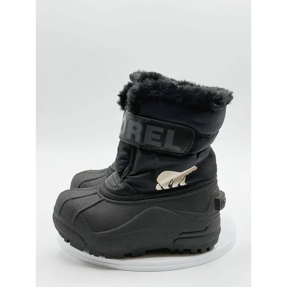 SOREL Childrens Snow Commander Boots Size Baby 9‎ Baby Black NEW IN BOX