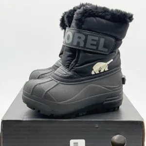 SOREL Childrens Snow Commander Boots Size Baby 9‎ Baby Black NEW IN BOX