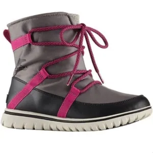Sorel Cozy Explorer Gray and Pink Insulated Waterproof Boots size 10.5