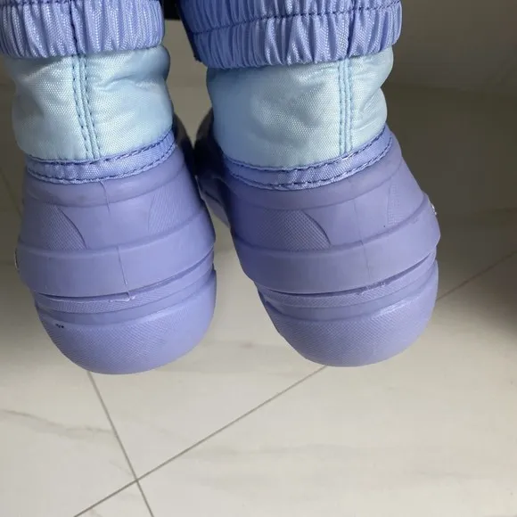 Sorel Disney Frozen II Elsa Big Girls/women Size 6 Purple Insulated Winter Boots