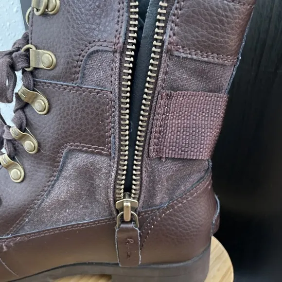 Sorel Emelie Conquest Brown Waterproof Combat Boots Size: Youth 5/ Women’s 7