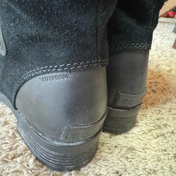Sorel Emelie Lace Boots, Black, 7.5