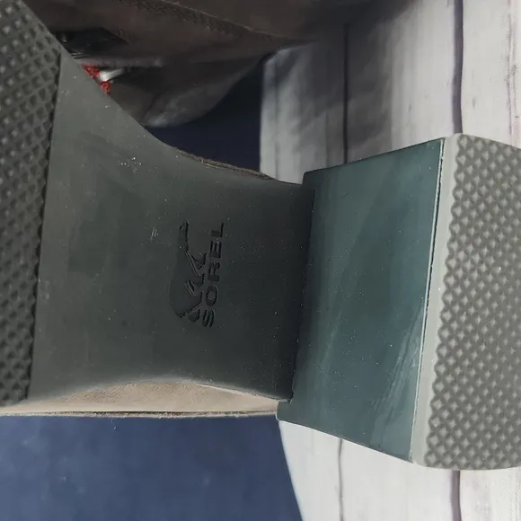SOREL | EUC Tall Block Heeled Hiker Boots Blake Lace Size US 7.5
