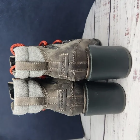 SOREL | EUC Tall Block Heeled Hiker Boots Blake Lace Size US 7.5