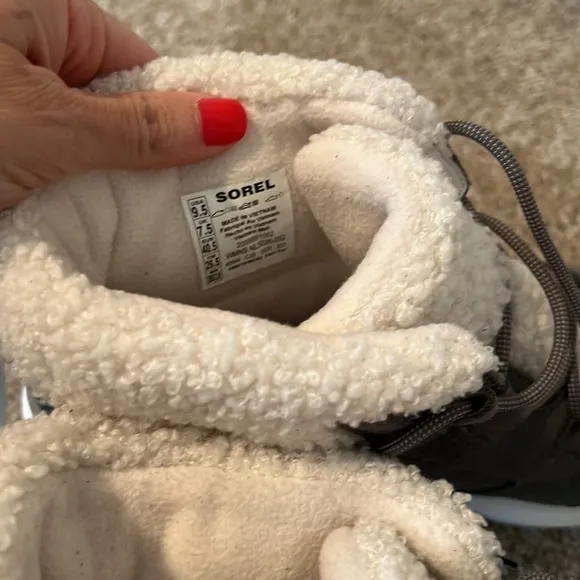 Sorel explore next carnival snow winter boots waterproof tan sea salt 9.5