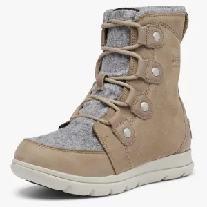 Sorel Explorer Joan Khaki Waterproof Light Rain/Snow Mid-Calf Boots Size 7