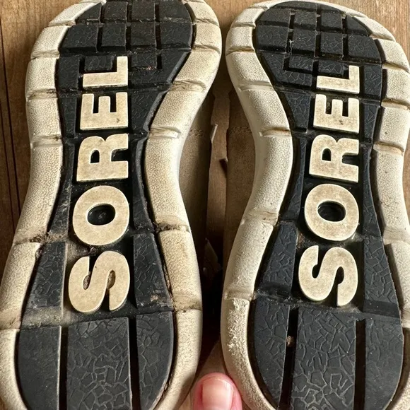 Sorel Explorer Joan Khaki Waterproof Light Rain/Snow Mid-Calf Boots Size 7