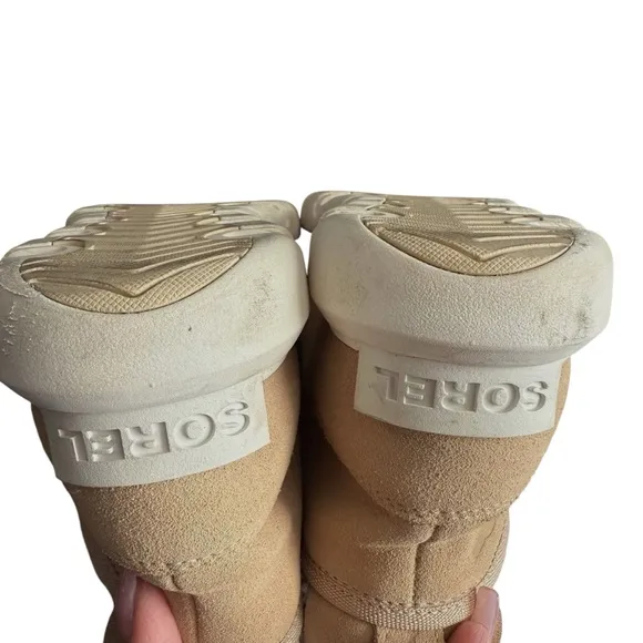 Sorel Explorer Next Carnival Waterproof Boots Women 7 Tan Outdoor Hiking Lace Up