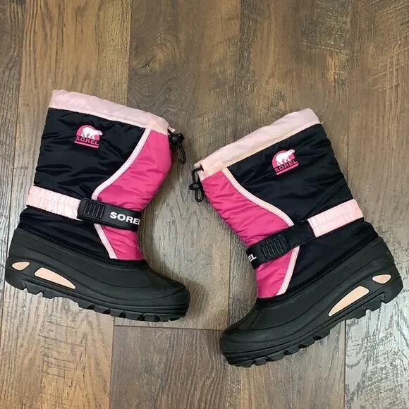 Sorel Flurry Pop Pink/Black Snow Boots