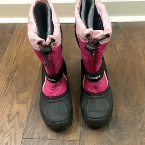 Sorel Flurry Pop Pink/Black Snow Boots