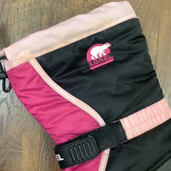 Sorel Flurry Pop Pink/Black Snow Boots