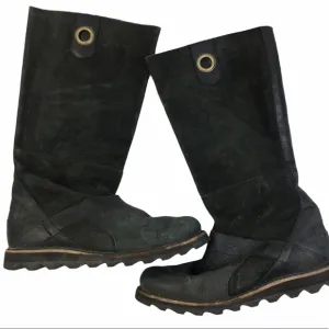 SOREL Forest Green Suede/Leather Riding Boots