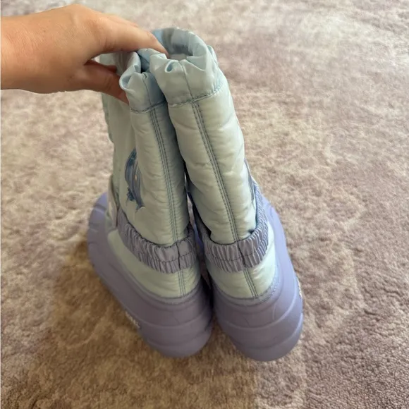 SOREL Girls 5 Disney Frozen 2 Elsa Lined Snow Winter Boots NEW
