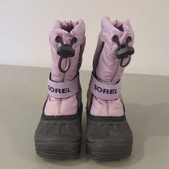 Sorel Girls Flurry Snow Boots Lilac Gray size 7