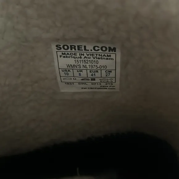 Sorel Glacy Black Suede Waterproof Fleece Lined Pull On Snow Winter Boots