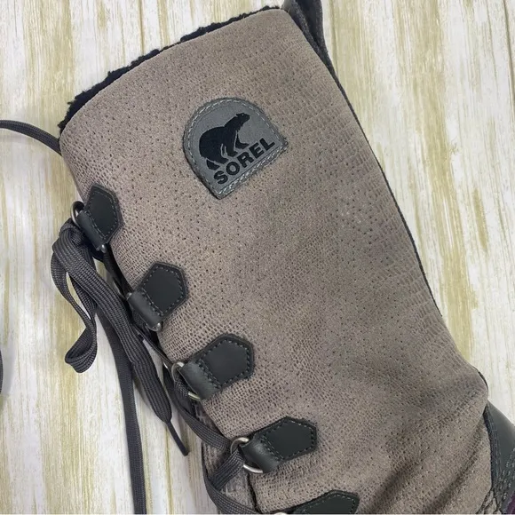 Sorel Gray &amp; Purple Tivoli High Snow Boots