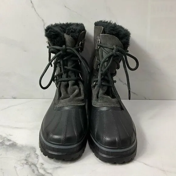 SOREL Gray Suede Duck Boots