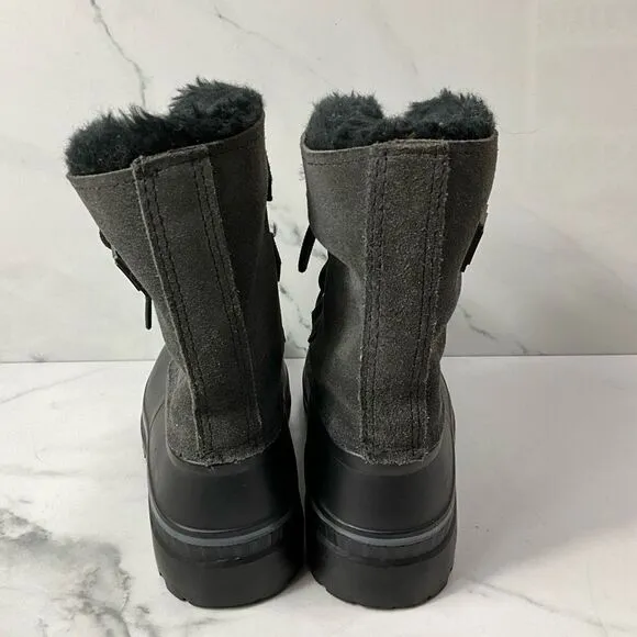 SOREL Gray Suede Duck Boots