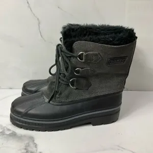 SOREL Gray Suede Duck Boots