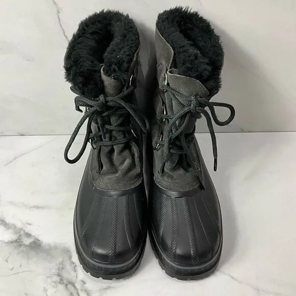 SOREL Gray Suede Duck Boots