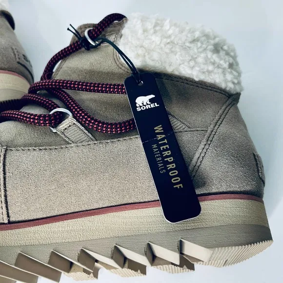 Sorel Harlow Khaki Waterproof Ankle Booties New 11