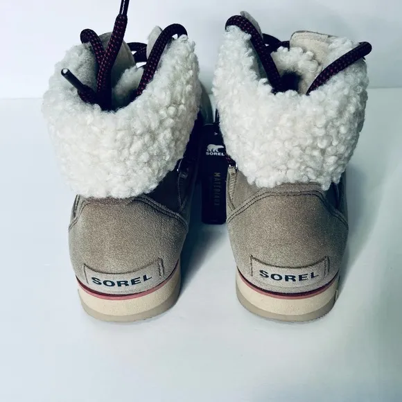 Sorel Harlow Khaki Waterproof Ankle Booties New 11