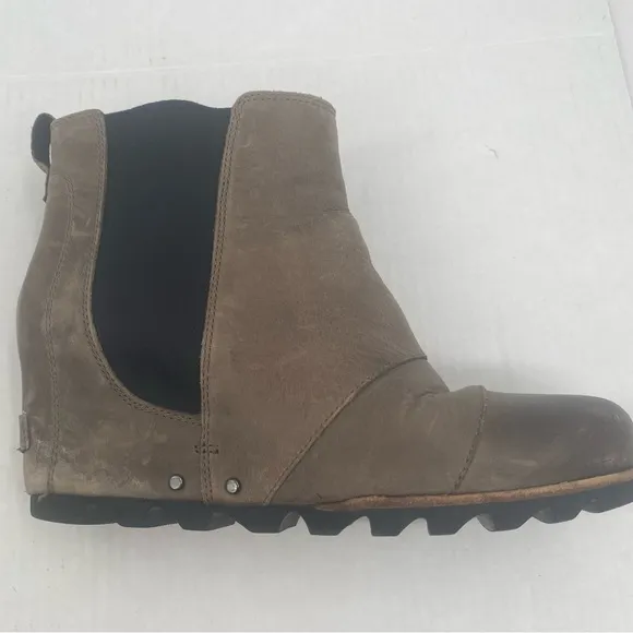 SOREL I Boots Wedge Lea Waterproof Size 9 Tan Black