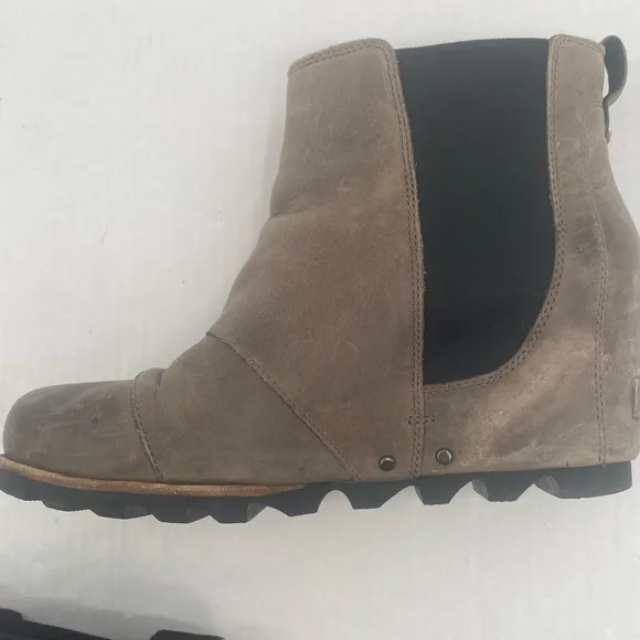 SOREL I Boots Wedge Lea Waterproof Size 9 Tan Black