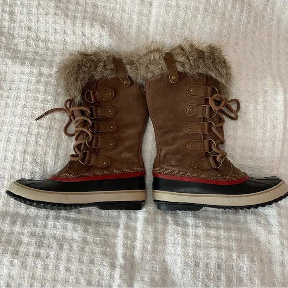 Sorel Joan if Arctic women’s suede camel brown/black waterproof boots