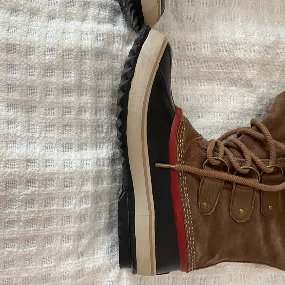 Sorel Joan if Arctic women’s suede camel brown/black waterproof boots
