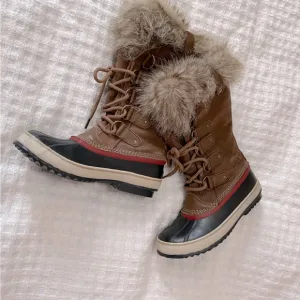 Sorel Joan if Arctic women’s suede camel brown/black waterproof boots