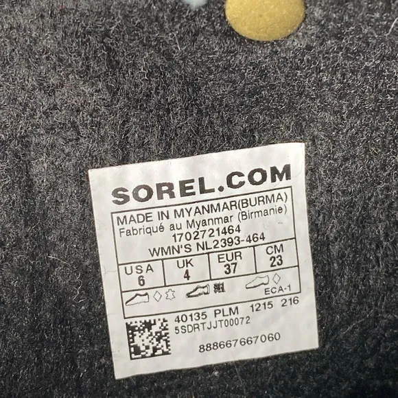 SOREL JOAN OF ARCTIC Collegiate Navy Blue rubber suede lace ups faux Sherpa SZ 6