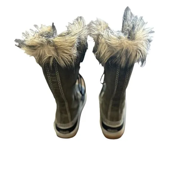 Sorel Joan of Arctic Faux Fur Women's Waterproof Snow Boots Size 6