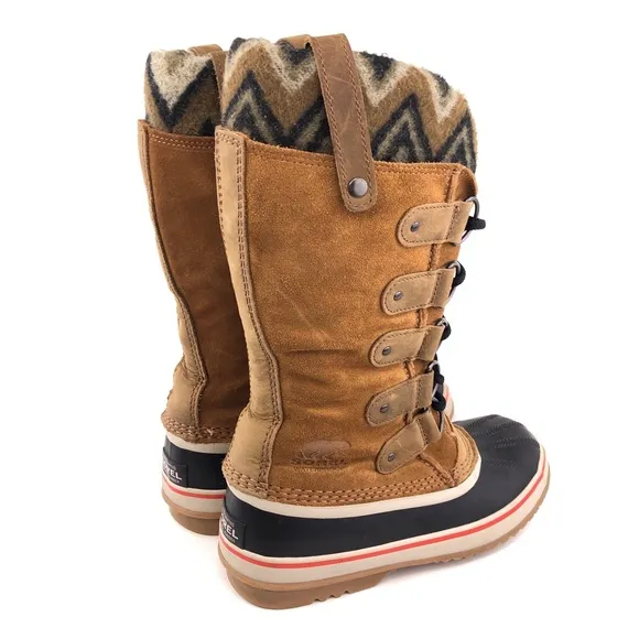 Sorel Joan of Arctic Knit Elk Waterproof Winter Snow Boots 8.5