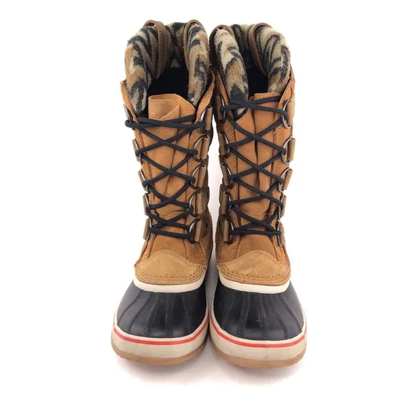 Sorel Joan of Arctic Knit Elk Waterproof Winter Snow Boots 8.5