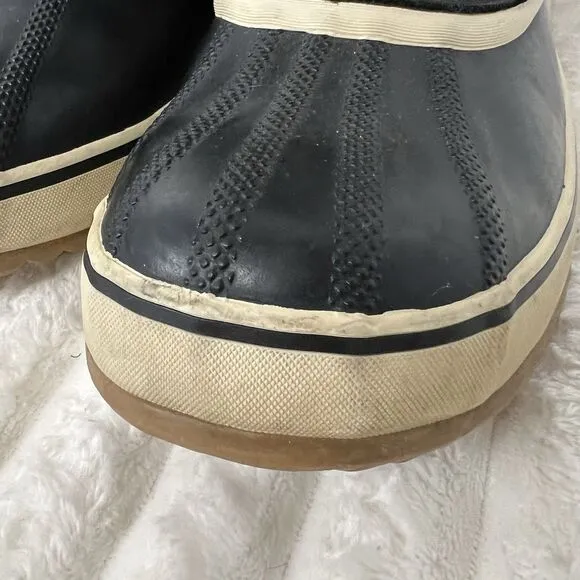 Sorel Joan Of Arctic Knit II NL2142-010 Women’s 9.5 Black Suede Snow Boots
