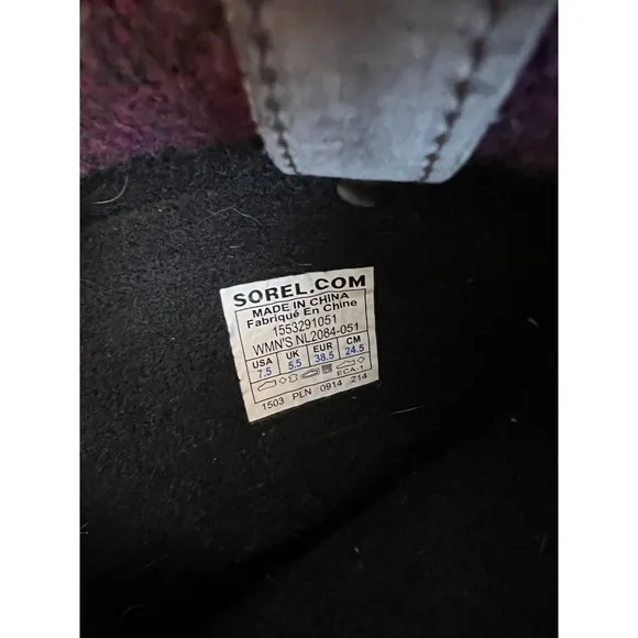 Sorel Joan of Arctic Knit Waterproof Boots Womens Size 7.5 US Gray NL2084-051