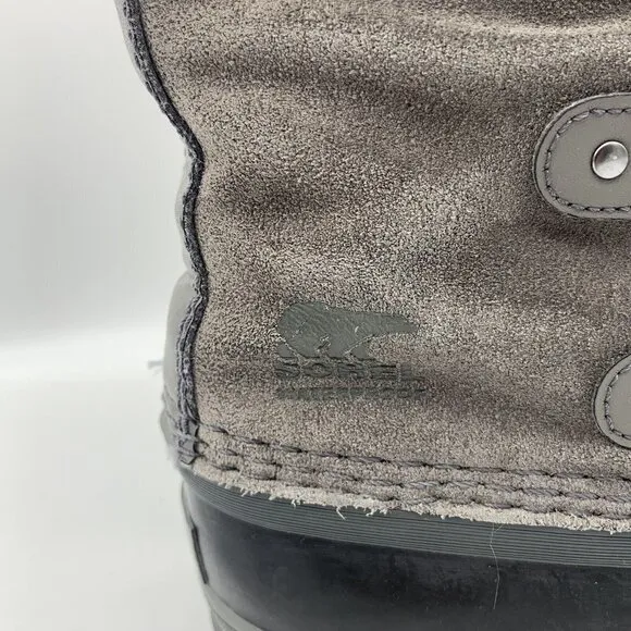 Sorel Joan of Arctic Snow Boots Quarry Suede Leather Winter Rubber Youth Size 3