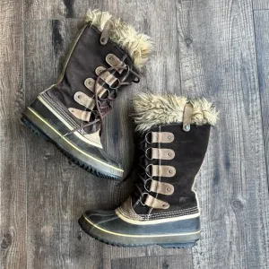 Sorel Joan of Arctic Waterproof Snow Boots Brown Women's Size 8
