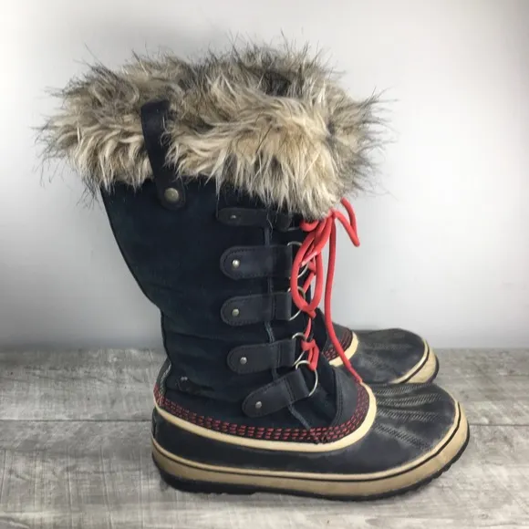 Sorel Joan of Arctic Women's Winter Snow Waterproof Black Boots NL1540 Size 9.5