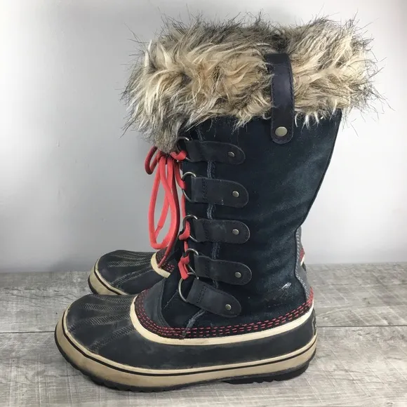 Sorel Joan of Arctic Women's Winter Snow Waterproof Black Boots NL1540 Size 9.5