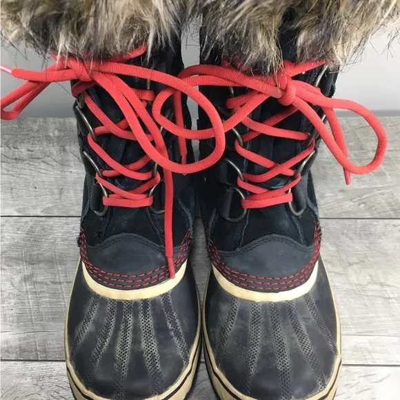 Sorel Joan of Arctic Women's Winter Snow Waterproof Black Boots NL1540 Size 9.5